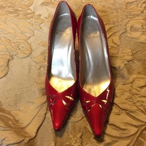 Red Stuart Weitzman pump